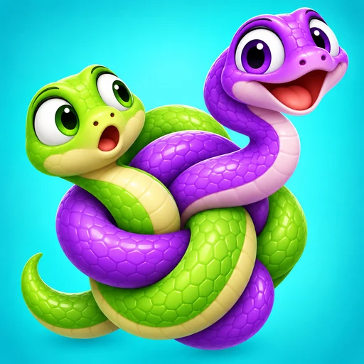 Snake Path Away Out icon: two tangled snakes